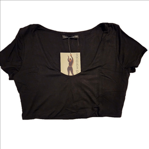 Naked Wardrobe Black Women's Top
